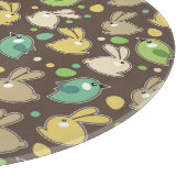 veerpatroon met oostereieren, vogels snijplank (Hoek)