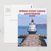 Veerpuntpaniekvuurtoren, Maine Briefkaart (Voorkant / Achterkant)