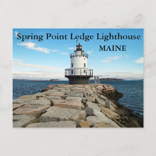 Veerpuntpaniekvuurtoren, Maine Briefkaart
