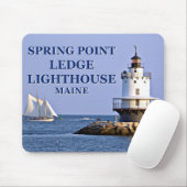 Veerpuntpaniekvuurtoren, Maine Mousepad Muismat (Met muis)