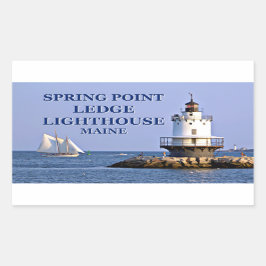 Veerpuntpaniekvuurtoren, Maine-Stickers Rechthoekige Sticker