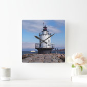 Veerpuntpaniekvuurtoren, ringloopklok vierkante klok (Huis)