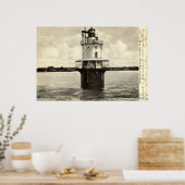 Veerpuntvuurtoren, Portland Maine 1905 Poster (Keuken)