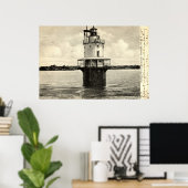 Veerpuntvuurtoren, Portland Maine 1905 Poster (Thuiskantoor)