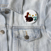 Veerschilderingen Konijn Ronde Button 5,7 Cm (In situ)