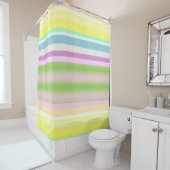 Veerschoeisel met gordijnband douchegordijn (In situ)