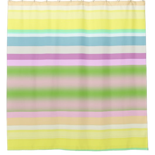 Veerschoeisel met gordijnband douchegordijn (Voorkant)