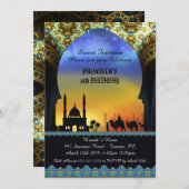 Veertien jaar uitnodiging, Arabische avond Kaart (Voorkant / Achterkant)