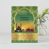 Veertien jaar uitnodiging, Arabische avond Kaart (Staand voorkant)