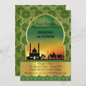 Veertien jaar uitnodiging, Arabische avond Kaart (Voorkant / Achterkant)