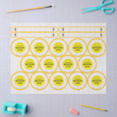 Veertien Jar-Top Honing Product Label Tissuepapier (Craft)