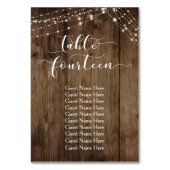 Veertien van de lijst van hout & van Lichten met d Kaart (Achterkant)