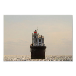 Veertien vuurtoren van de Foot Bank Foto Afdruk