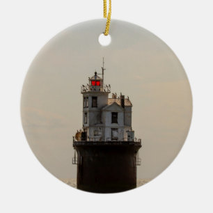 Veertien vuurtoren van de Foot Bank Keramisch Ornament