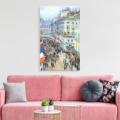 Veertiende juli, rue Daunou door Childe Hassam Canvas Afdruk (Insitu (Woonkamer))