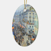 Veertiende juli, rue Daunou door Childe Hassam Keramisch Ornament (Links)
