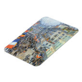 Veertiende juli, rue Daunou door Childe Hassam Magneet (Linkerzijde)