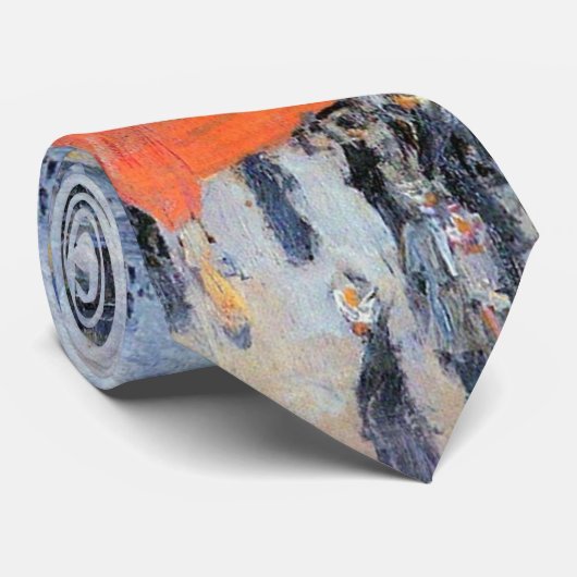 Veertiende juli, rue Daunou door Childe Hassam Stropdas (Opgerold)