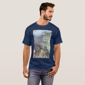 Veertiende juli, rue Daunou door Childe Hassam T-shirt (Voorkant volledig)