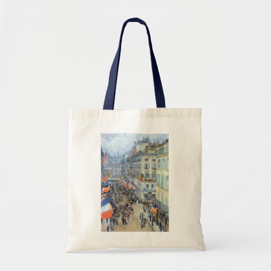 Veertiende juli, rue Daunou door Childe Hassam Tote Bag (Voorkant)