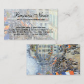 Veertiende juli, rue Daunou door Childe Hassam Visitekaartje (Voorkant / Achterkant)