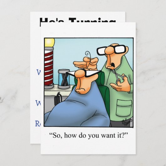 Veertiende verjaardag nodigt hem uit kaart (Voorkant / Achterkant)