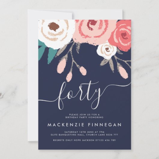 Veertiende verjaardag van de marine en Coral Kaart (Voorkant)