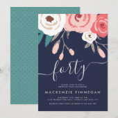 Veertiende verjaardag van de marine en Coral Kaart (Voorkant / Achterkant)