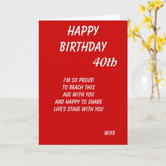 Veertiende verjaardagskaarten van een trotse echtg kaart (Gele Bloem)