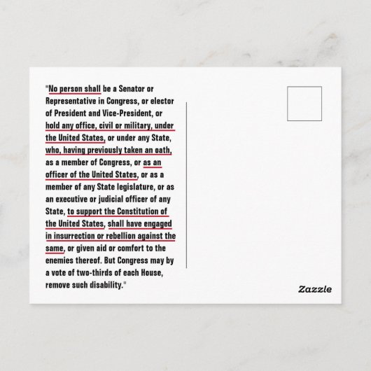 Veertiende wijziging Afdeling 3 Grondwet Briefkaart (Achterkant)