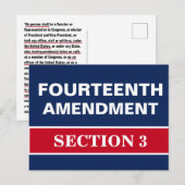 Veertiende wijziging Afdeling 3 Grondwet Briefkaart (Voorkant / Achterkant)