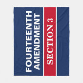 Veertiende wijziging Afdeling 3 Grondwet Fleece Deken (Voorkant)