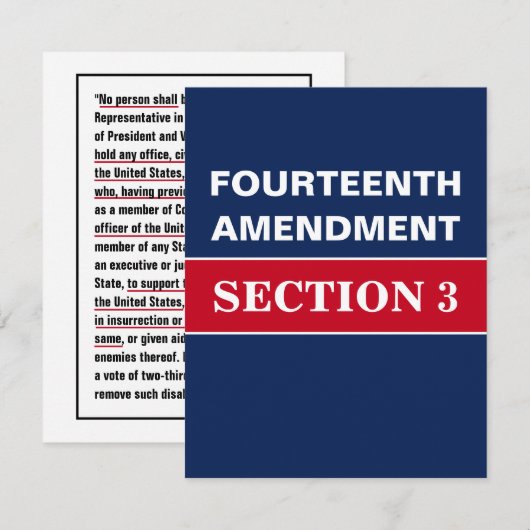 Veertiende wijziging Afdeling 3 Grondwet Kaart (Voorkant / Achterkant)