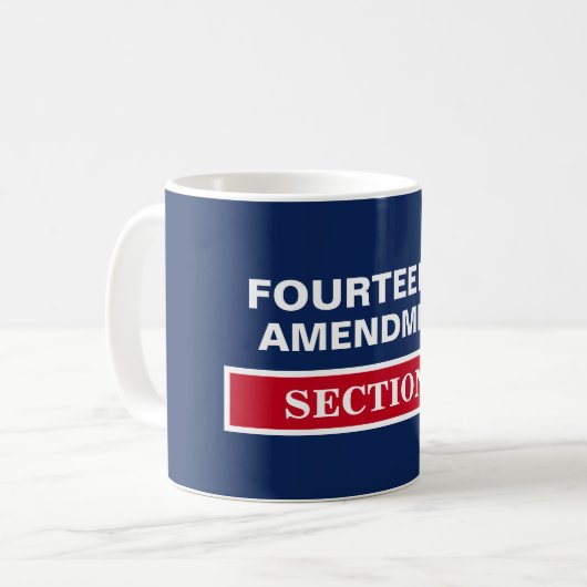 Veertiende wijziging Afdeling 3 Grondwet Koffiemok (Voorkant links)