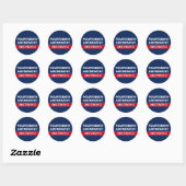 Veertiende wijziging Afdeling 3 Grondwet Ronde Sticker (Vel)