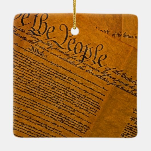 Veertiende wijziging van de overheidsschuld keramisch ornament (Achterkant)