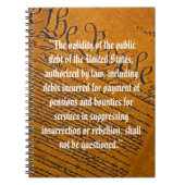 Veertiende wijziging van de overheidsschuld notitieboek (Voorkant)