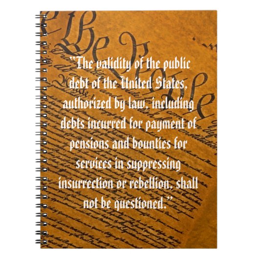 Veertiende wijziging van de overheidsschuld notitieboek (Voorkant)