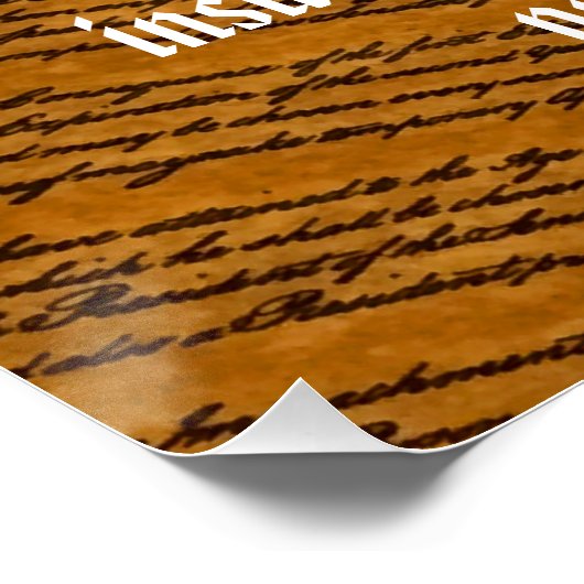 Veertiende wijziging van de overheidsschuld perfect poster (Hoek)