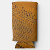 Veertiende wijziging van de overheidsschuld seltzer blikjeskoeler (Achterkant)