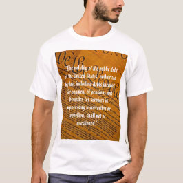Veertiende wijziging van de overheidsschuld t-shirt