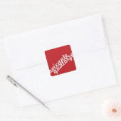 Veertienzestien Vierkante Sticker (Envelop)