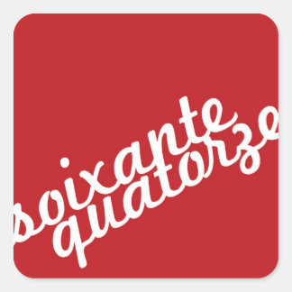 Veertienzestien Vierkante Sticker