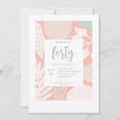 veertig | 40e uitnodiging van de partij Elegant (Voorkant)