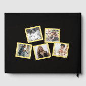 Veertig 40e verjaardag foto's zwart goud gastenboe gastenboek (Achterkant)