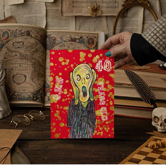 Veertig 40e verjaardag kunstenaar nodig OMG uit Kaart