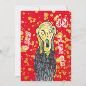 Veertig 40e verjaardag kunstenaar nodig OMG uit Kaart (Voorkant)