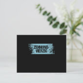 Veertig 50e jubileumcadeau briefkaart (Staand voorkant)
