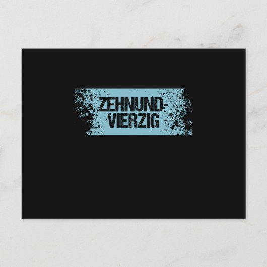 Veertig 50e jubileumcadeau briefkaart (Voorkant)