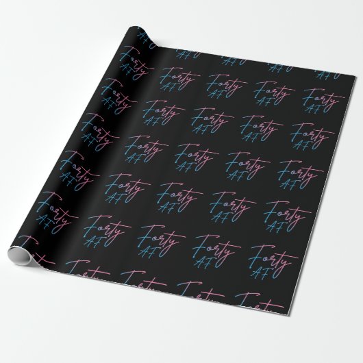 Veertig AF II - Verjaardagscadeau Cadeaupapier (Uitgerold)